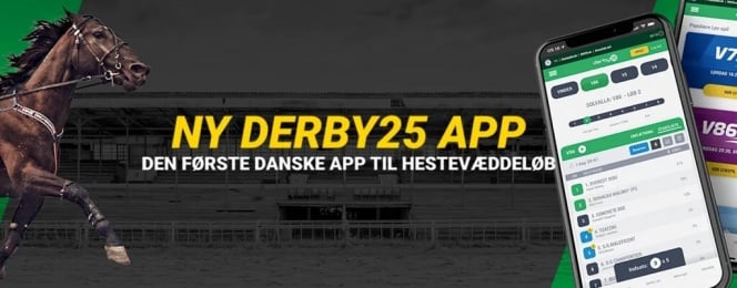 PRESSEMEDDELELSE: Derby25 app’en – den første danske app til hestevæddeløb