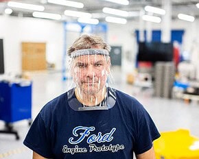 PRESSEMEDDELELSE: Ford producerer ansigtsmasker og respiratorer i samarbejde med 3M og GE Healthcare