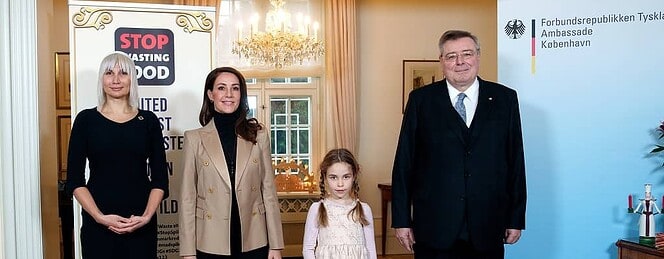 PRESSEMEDDELELSE – H.K.H. Prinsesse Marie deltog som æresgæst i Den Tyske Ambassades og Stop Spild Af Mad’s arbejdsfrokost mod madspild