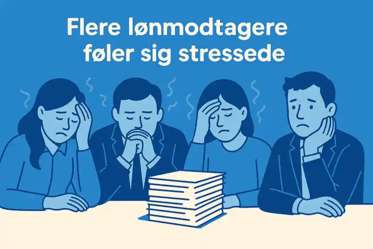 PRESSEMEDDELELSE - Flere lønmodtagere føler sig stressede