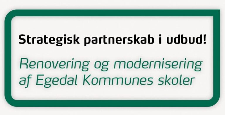 PRESSEMEDDELELSE: Nyt spændende skoleprojekt i EU-udbud