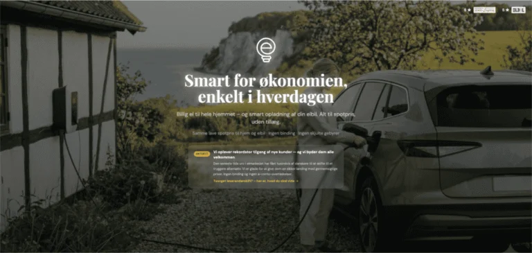 PRESSEMEDDELELSE - Uro på elmarkedet får kunder til at skifte, særligt elbilister og husstande med højt forbrug søger mod nye løsninger
